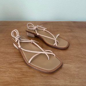 loq ara sandal • dune leather•sz 39 (fits 9) • $350